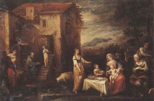 Francisco Antolinez y Sarabia The rest on the flight into egypt oil painting picture